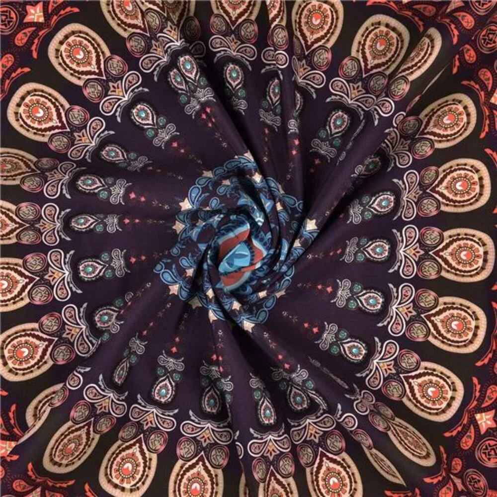 Bohemian Mandala Tapestry Hippie Tapestries Psychedelic Peacock Boho51.2ʺ × 59.1